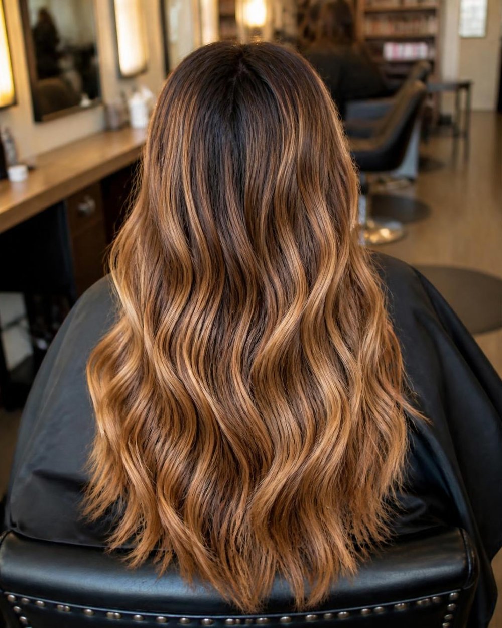 Honey balayage, after