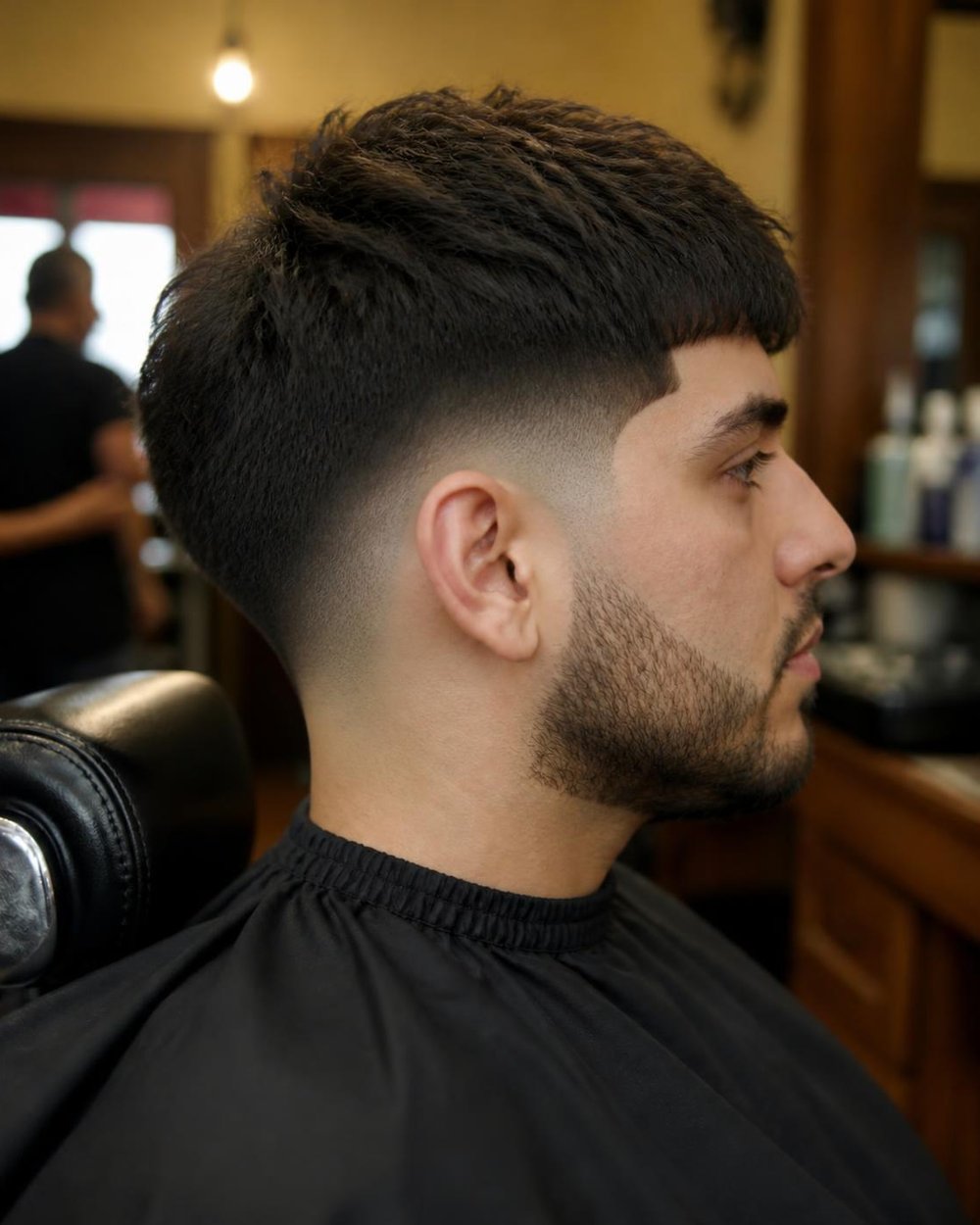 Mid skin fade, after